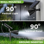 InnoGear 6 Solar Lights Outdoor Spot Garden Yard Landscape Flag, Cool White - Image 6