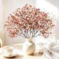 30Pcs Baby's Breath Artificial Flowers, Silk Gypsophila Stems, Beige Brown by Uieke