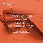Orange Cloth Dinner Napkins 18x18 Inch - Set of 12 - Durable, Soft, Reusable, Washable - Hemstitch Mitered Edges - Ideal Cotton Napkin for Table Dining, Everyday, Parties, Events - Image 6