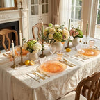 Rubtlamp 175 Pcs Plastic Dinnerware Set (25 Guests), Orange And Gold Plastic Plates, Hammered Party Plates Set Include Dinner Plates, Dessert Plates, Cups&Cutlery Set And Napkins for Wedding And Party - Image 7