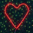 Novelty Lights LED Red Valentine's Day Heart Rope Light Motif Sculpture, Valentine's Day Decoration - Image 2