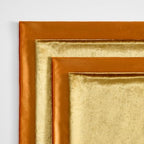 GIGIZAZA Pack of 4 Decorative Velvet Pillow Covers 18x18 Orange Gold - Image 4
