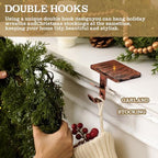 MorningRo 6 Pack 2 in 1 Stocking Holders for Mantle, Black Brass Bronze - Image 4