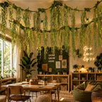 APUDWN Jungle Theme Decoration Set, 68.9 Ft Artificial Hanging Willow Vines - Image 4