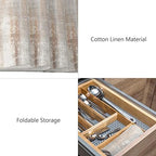 Brown Blue Placemats Set of 4, Ombre Shabby Burlap Retro Farmhouse Abstract Art Placemats for Dining Table Place Mats for Kitchen Table Waterproof Table Mats, Wipeable Dining Table Set - Image 4