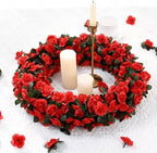 BLEUM CADE 12Pcs 16.4Ft Fake Flower Garland Artificial Rose Vines - Image 7