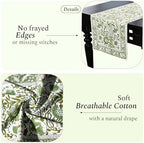 CPC Agate Green Block Print Cotton Table Runner 16x72 Inch Long Runner - Image 2
