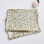 Champagne Sequin Table Runner 12 Pack 12''x108 Glitter Table Runner - Image 5