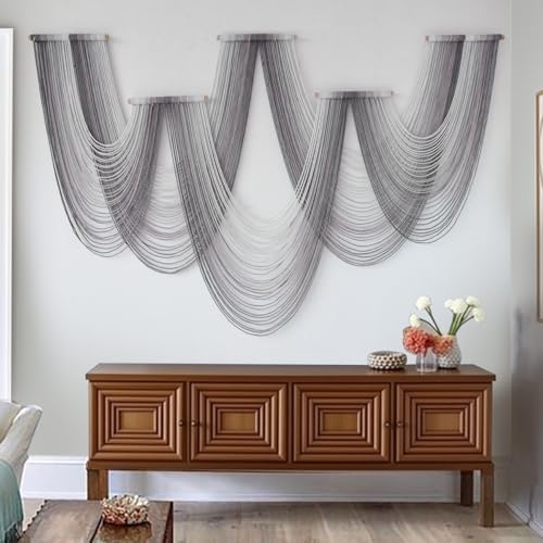 IOWER Macrame Wall Hanging Dip Dyed Purple Tapestry Fiber Art Boho Decor by IOWER