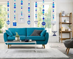 Hanukkah Swirl Decorations, Circle Designs, Includes 12 Swirls with Foil Hanukkah Cutouts 24" and Swirls Alone Hang 18" (12-Pack) - Image 2