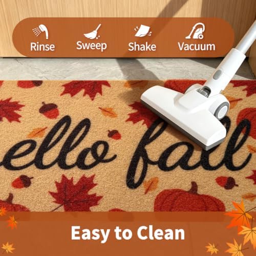 Fall Door Mat, Non Slip Outdoor Front Porch Welcome Mat 24"x48" - Image 5