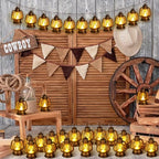Ferraycle 48 Pcs Mini Lanterns 4 Inch Retro Gold Lamp Table Centerpieces - Image 5