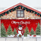 WovWeave Snowman Garage Door Cover Banner, 7 x 16 ft - Image 4