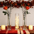 7.48 inch Tall Vases for Flowers,12PCS Glass Cylinder Vase,Bud Vase - Image 4