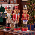 Simgoing 3 Pcs Vintage Christmas Nutcracker 5 in Bear Nutcracker Figurine by Simgoing