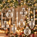Retisee Crystal Christmas Tree Decor Acrylic Garland, Clear, Ball by Retisee