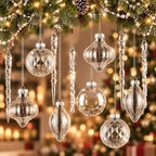 Retisee Crystal Christmas Tree Decor Acrylic Garland, Clear, Ball by Retisee