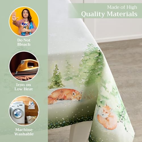Maison d' Hermine Table Cloth Rectangle Table Reusable 100% Cotton 60"x120" - Image 3