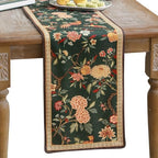 ISAENNE Designer Vintage Linen Table Runner,87"x12"-Mitchell by Isaennehomedecoration