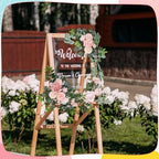 2 Pcs Wedding Arch Decorations, Wedding Arch Flowers Swag - Image 6