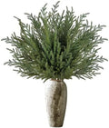8Pcs 36" Real Touch Norfolk Pine Stems, Faux Christmas Greenery Long Stems by ICXSeasonalFlowersGardenDecor