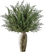 8Pcs 36" Real Touch Norfolk Pine Stems, Faux Christmas Greenery Long Stems by ICXSeasonalFlowersGardenDecor