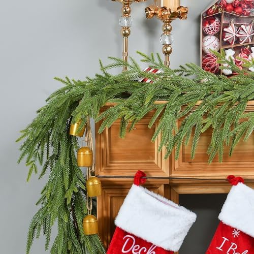 Artificial Norfolk Pine Garlands，(2, 6FT) Ft Tree Christmas Decor - Image 2