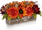 Fall Centerpiece for Table Fall Fake Flower in Pot Fall Floral Arrangement by Oairse