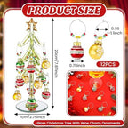 8'' Glass Christmas Tree Tabletop Decoration - Image 4