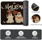 Artoid Mode Ghost Bat Black Halloween Kitchen Mats Set of 2-24x35+24x59 - Image 6