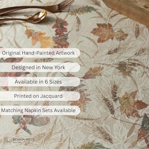 Benson Mills Natures Leaves Autumn Tablecloth (60" x 104" Rectangular) - Image 6