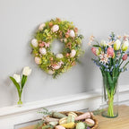 Easter Eggs with Butterflies Small Artificial Spring Wreath - 13" - Image 3