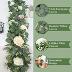TOCHGREEN 4Pack 5.9FT Artificial Eucalyptus Garland Fake Greenery Vines - Image 3