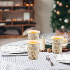 Pickmesh 250 Pcs Christmas Dinnerware Set Snowflake Disposable Paper Plates Napkins and Cups Xmas Luncheon Dinner Tableware for Winter Christmas Birthday Party Supplies Table Decor - Image 6