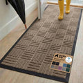 GORILLA GRIP WeatherMAX Door Mat, Indoor Outdoor Use, 72x24, Beige Maze by GorillaGrip