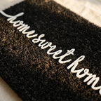 THEODORE MAGNUS | Natural Coir Doormat | Home Sweet Home Design | Bliss in Black - 17x30 - Image 5