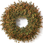 Waipfaru 26'' Fall Boxwood Wreath for Front Door Decor, Orange by Waipfaru