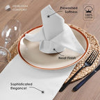 White Cloth Dinner Napkins 17x17 Inch - 100% Cotton, Absorbent, Soft, Washable - 12 Pack - Hotel Quality Table Napkin for Dinner, Baby Showers, Weddings, Christmas, Spring, Easter - Image 4
