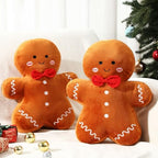 Shellwei 2 Set Christmas Gingerbread Man Pillows 15.75 in Soft Xmas Pillows by Shellwei