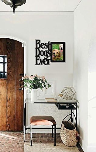 Wall Word Art Decorative Wood Sign for Pet, Dog, Cat, Horse, Pig, Animal Lovers with Fun Sayings and Quotes, 11 x 9 inches (Best Dogs Ever) - Image 2