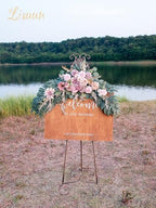 Lisuun Artificial Wedding Arch Flowers, 2 Large Floral Swags - Image 5