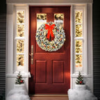 VINGLI 24" Battery Operated Pre Lit Christmas Wreath with 50 LED Lights - Image 3