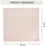 FINGERCRAFT Cloth Napkins Set of 12, 100% Cotton, 20x20 Inch, Dusty Pink - Image 7