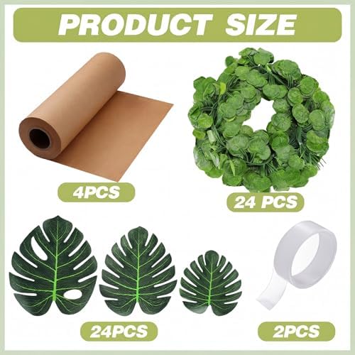 2 Set Jungle Theme Party Decoration Vine for Classroom,Retro - Image 3