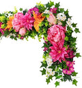 Balsam Hill Outdoor Radiant Peony Spring & Summer Garland - 6' Premium UV-Protected Artificial Floral Garland for Porch, Railing, & Outdoor Spring Decor by BalsamHill