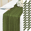 24 Pack Olive Green 10Ft Cheesecloth Table Runner by Unknown
