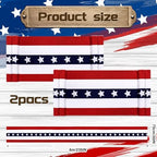 Remagr 2 Pack Patriotic Bunting 2.5x20 ft Flag Banner, 4th of July - Image 2