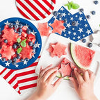 American Flag Patriotic Party Supplies Disposable dinner paper plates dessert paper plates Napkins and Cocktail napkins for Veterans Day Election Day 4th of July Independence Day Decorations, Serve 50 - Image 5