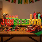 Ganeen 17 Pcs Lighted Juneteenth Table Decoration Plastic LED - Image 3