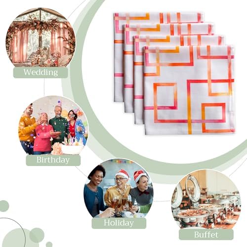 Maison d' Hermine Cloth Napkins Set of 4 Reusable 100% Cotton (20" x 20") - Image 6